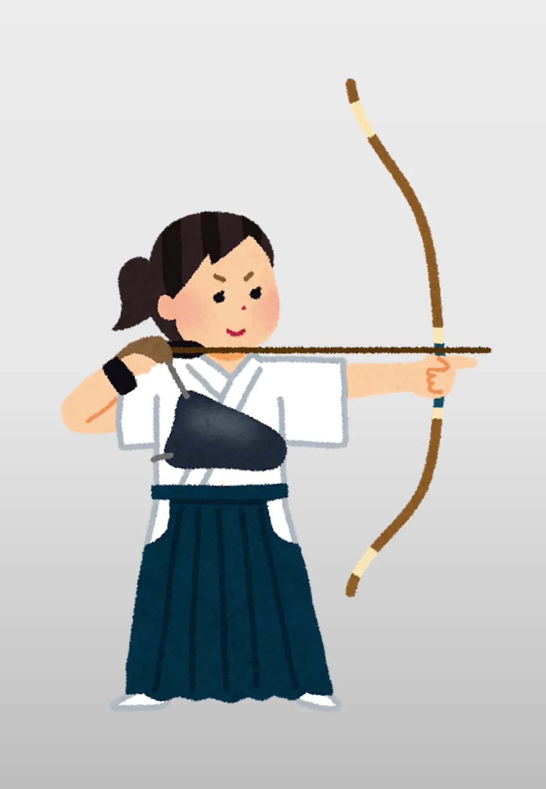 弓道同好会 巻藁演武のポスター