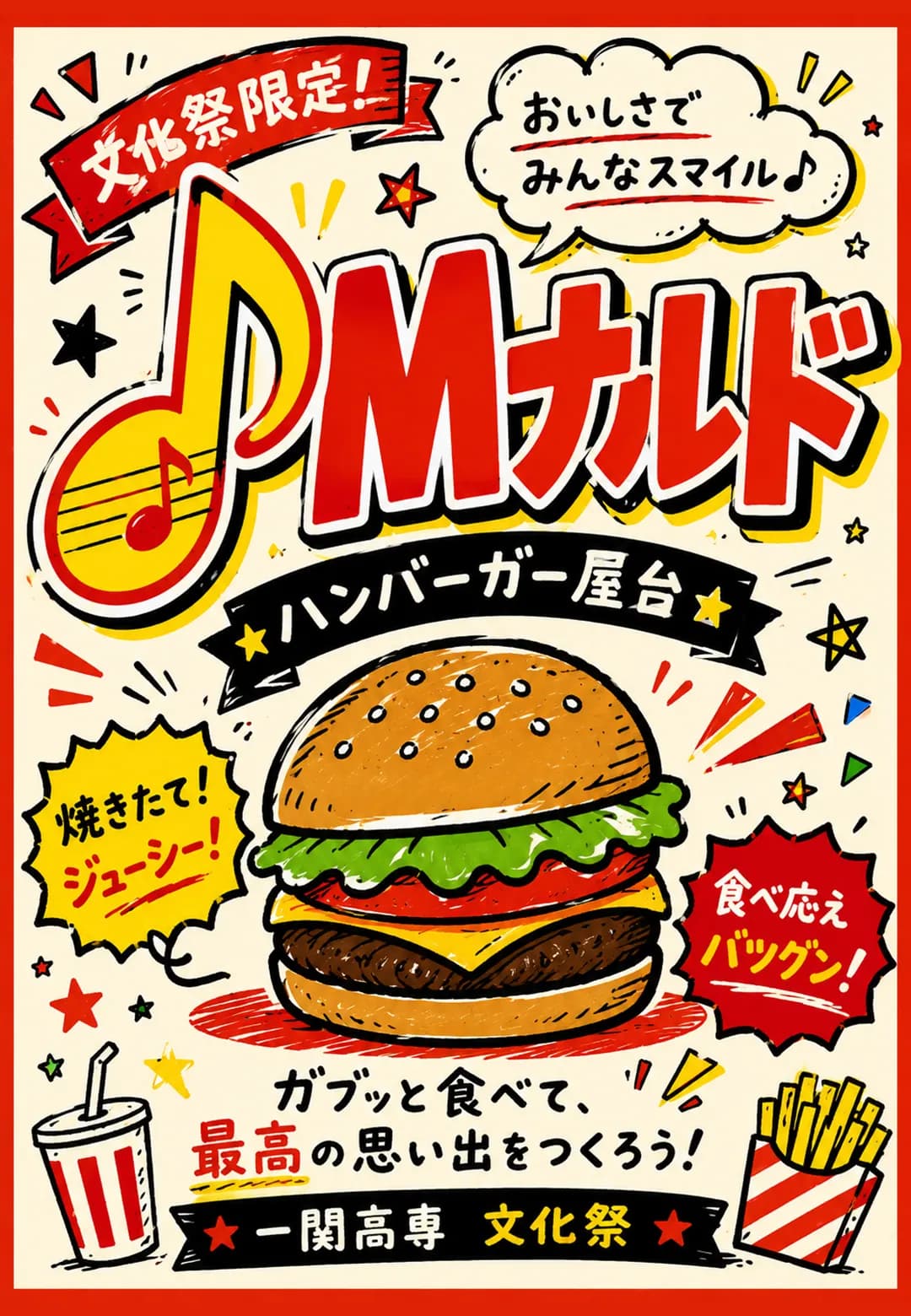 ♪Mナルドのポスター