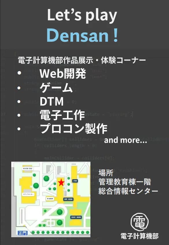 Let's play Densan!のポスター